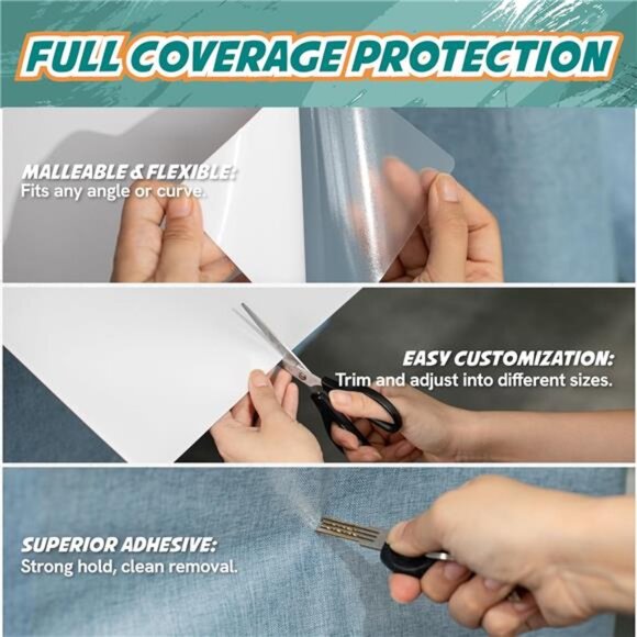 Cat Scratch Deterrent Tape – 18-Pack Double Sided Anti-Scratching Sticky Tape - Picture 5 of 14